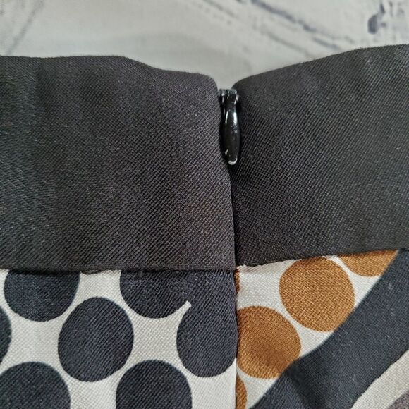 🩵Connected Apparel Ivory & Black Polka Dot Sleeveless Dress Size 10 - Picture 6 of 9